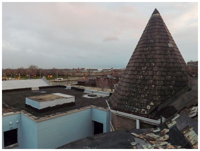 sunset showing turret dome