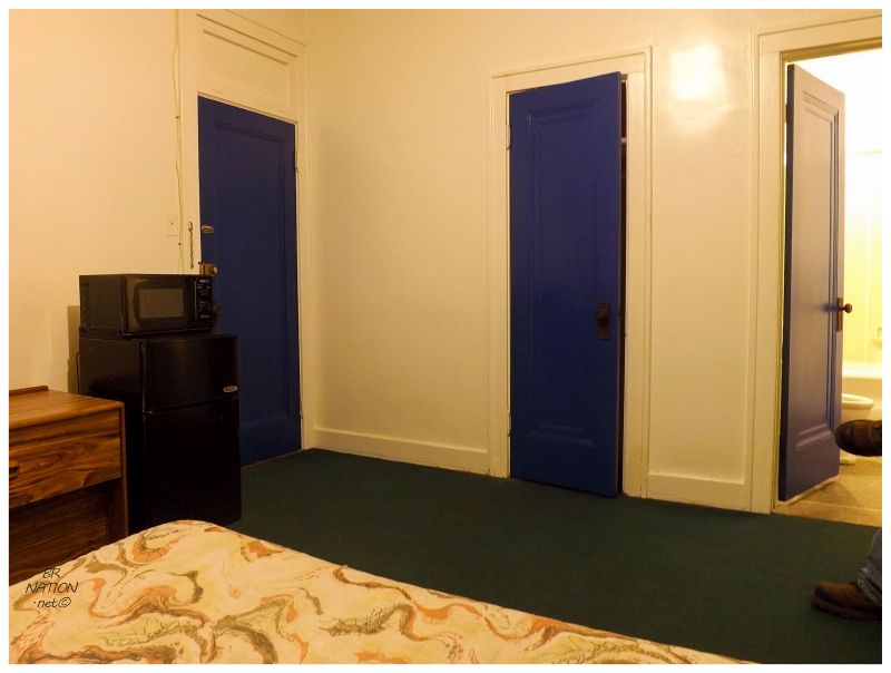 blue doors in our room
