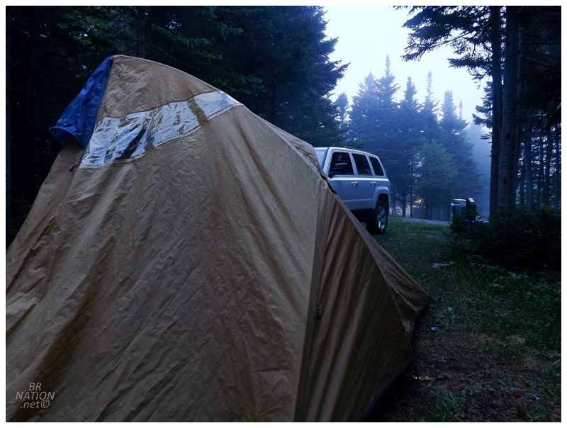 I still moved inland to a slightly more secluded site.